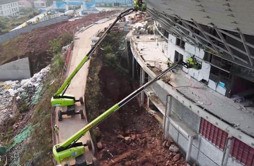 ZOOMLION MEWPs Working at Huaizhou International Exhibition Center